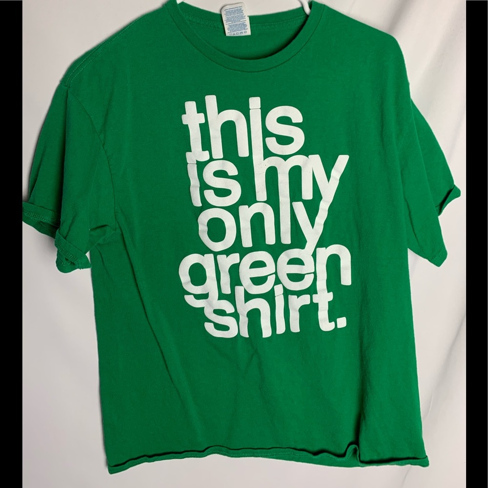 Green shirt